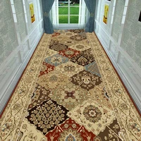 Persian Retro Villa Long Corridor Carpet Luxury Lobby Long Runner Area Rug IG Washable Non-slip Comfortable Stairway Mat Durable 1