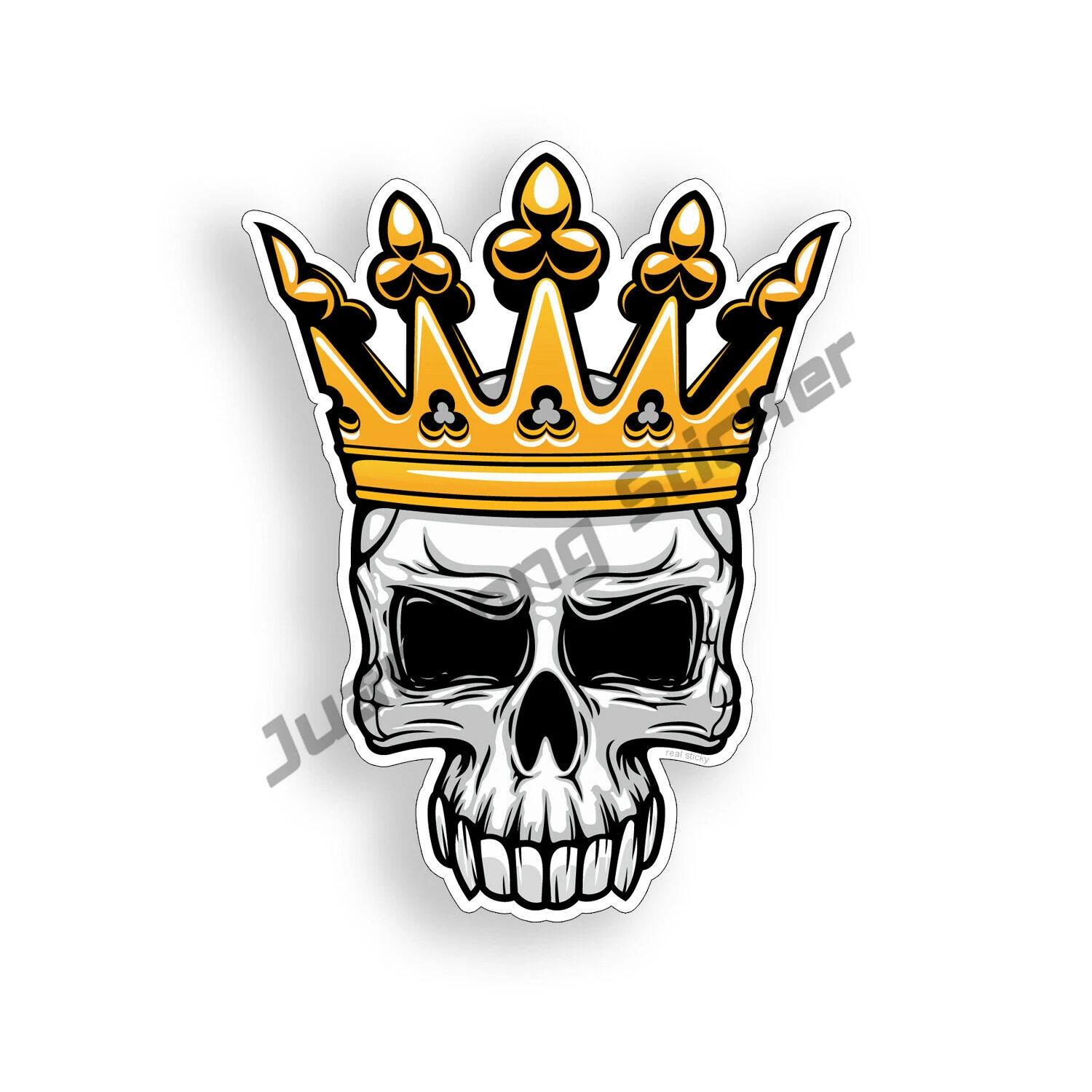 

Наклейка в виде черепа, короны, мотоцикла, танка, чашки для ноутбука, автомобиля, окна, бампера, водонепроницаемая наклейка, автомобильные аксессуары, украшение PVC13x10cm