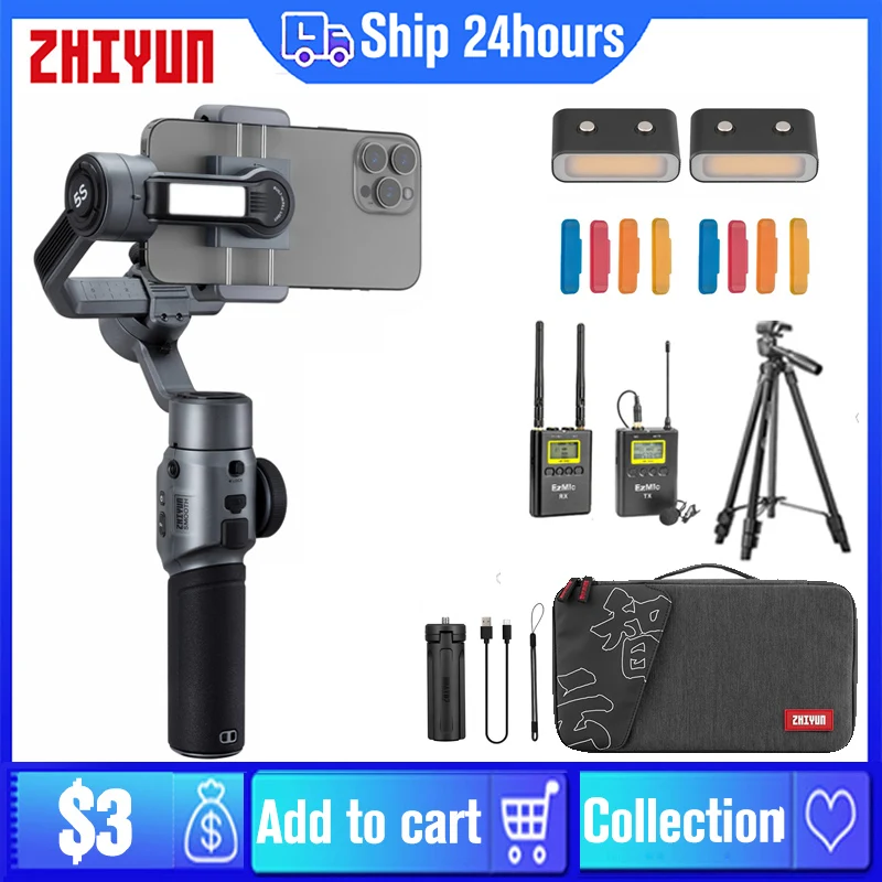 

Zhiyun Гладкий 5s 5 3-осевой карданный подвес для iPhone Samsung OPPO xiaomi realme Huawie vivo OnePlus для YouTube Vlog