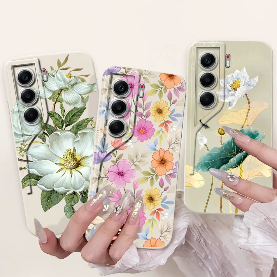 Elegant Butterfly Floral Soft Silicone Phone Case and Bumper