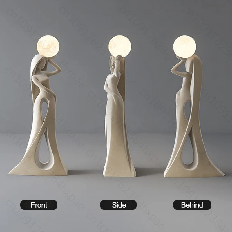 Statue décorative floquée vue 4