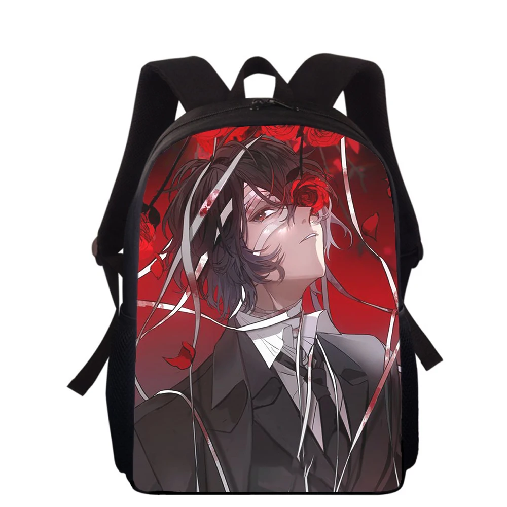 Bungo Stray Dogs Anime 15” 3D Print Kids Backpack Primary School Bags for Boys Girls Back Pack Students School Book Bags