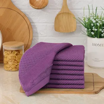 HAPIHAPPY Panni da cucina in cotone Accessori per la casa Asciugamani a nido d'ape Asciugamani da cucina Strumenti per la pulizia Cose utili per la casa 1