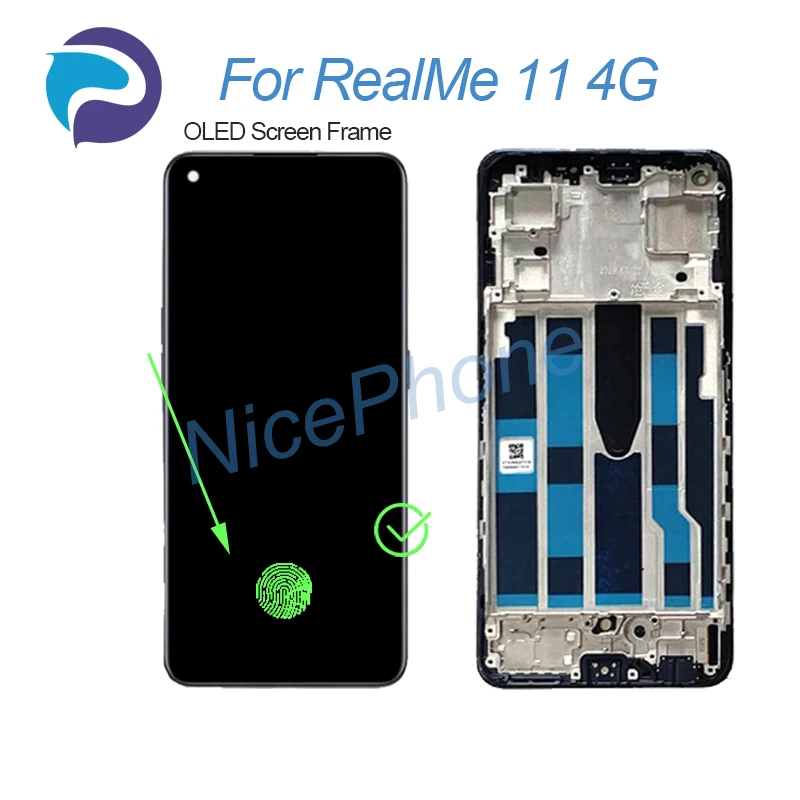 Écran LCD + Vitre Tactile Avec Châssis Pour Realme 11 Pro – Noir (occasion, Fonctionnel)