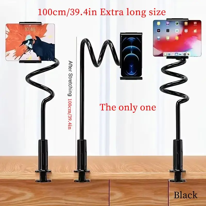 Lazy Bedside Desktop Live Foldable 100cm Mobile Phone Tablet Clip Stand Headrest Holder For iPad Samsung Xiaomi Tablet and Phone