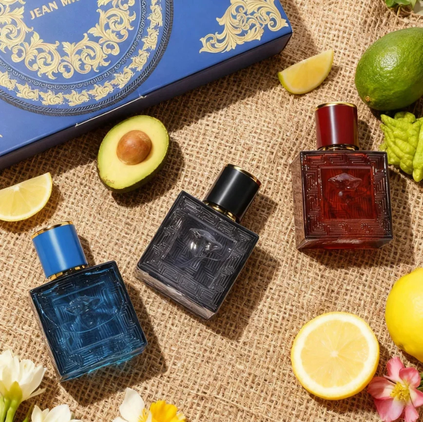 Original 90ml Men's Perfume Gift Box 3pcs Set Fascination Man Colognes Scent Lasting Woody Floral Fragrance Eau De Parfums Homme, view 3