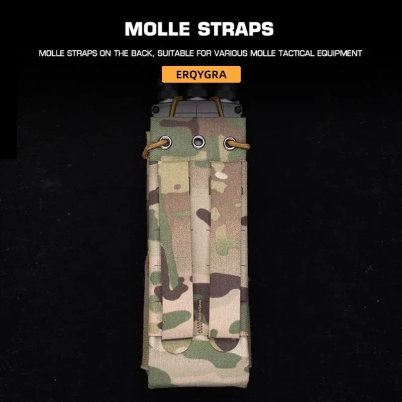 Mag Pouch ERQYGRA Tactical F Style Universal Radio Pouch Molle System Paintball Accessories CS Wargame Waist Bag Holster Outdoor Hunting