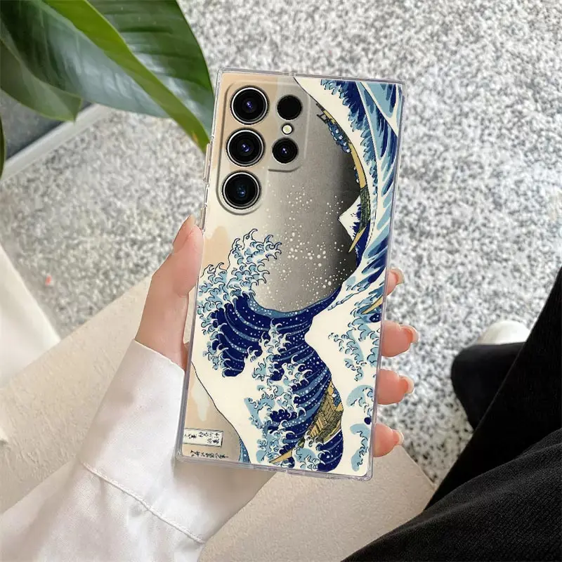 The Great Wave Katsushika Hokusai Clear Phone Case