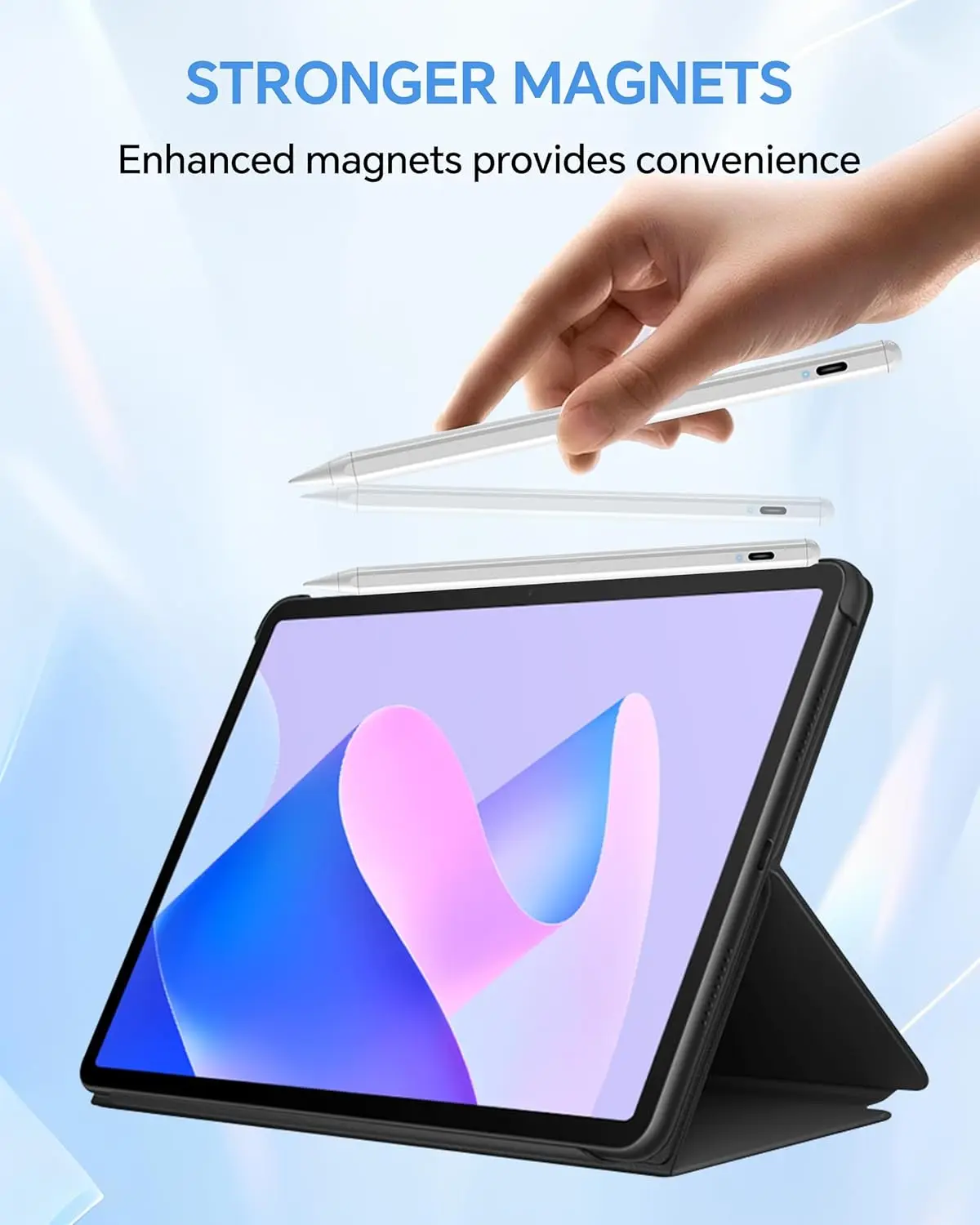 Magnetic Stylus Pen with Palm Rejection & Tilt Sensitivity