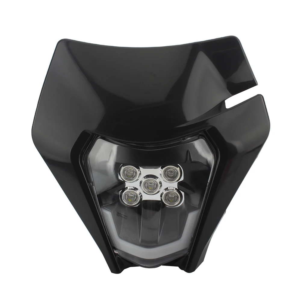Motorcycle Headlight Motorcycle Headlight Plate LED Accessories for KTM EXC SX MX 250 300 450 Fairing Motocross Dirt Bike Supermoto Enduro