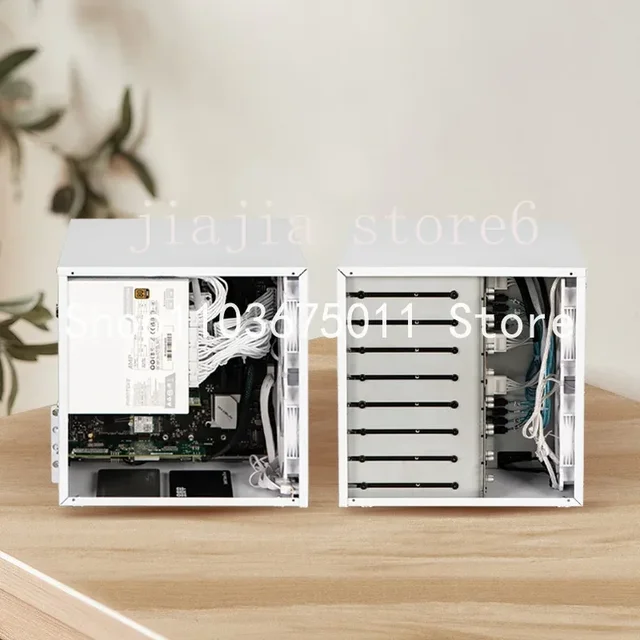 8-полосный NAS-шасси Sagittarius со шкалой, блок питания ATX, PCIe полной высоты MATX, хранилище Qunhui AIO, UNRAID 3