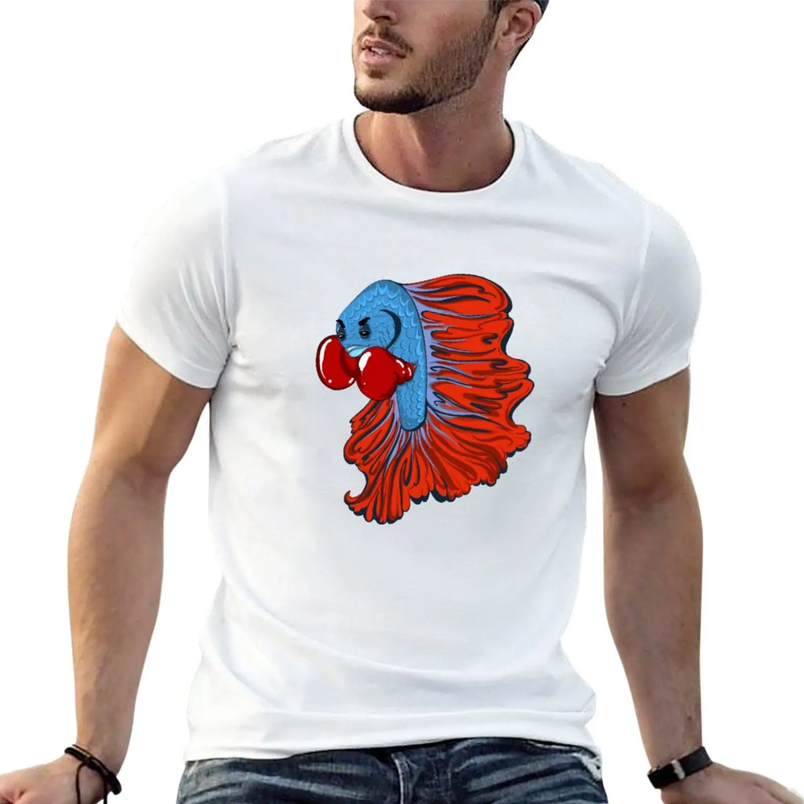 

Fighting Fish T-Shirt new edition t shirt vintage t shirt graphics t shirt men workout shirt