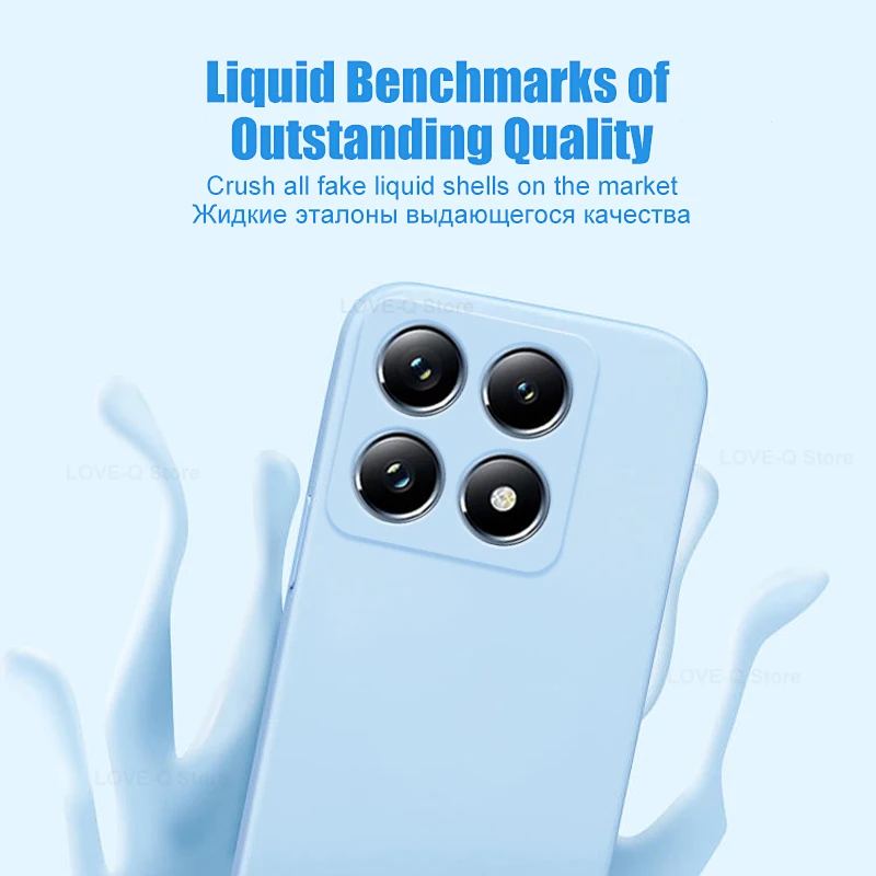 Phone Case Mi 14T Mi14T Pro Original Liquid Silicone Soft Case for Xiaomi Mi 14T Mi14T Pro 14 T Cover Accessories