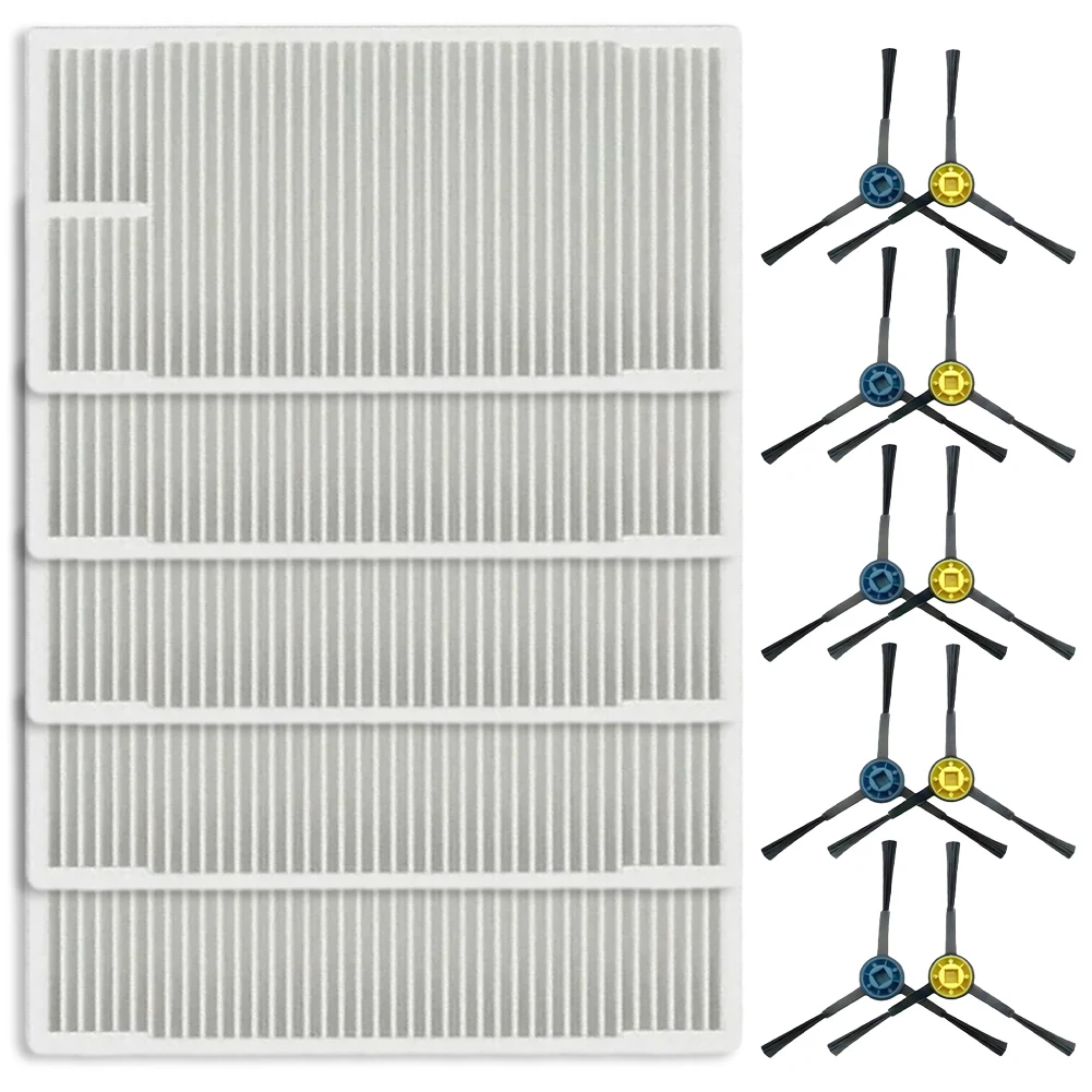 

High Performance Filter Side Brushes Kit for M9 For Eureka NERE10s E10S For Obode A8 Regular Replacement