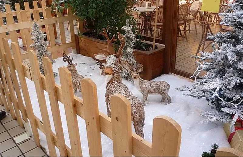 Description Picture 3 of item100*150cm Christmas Snow Cover Blanket Artificial Cotton Blanket For Christmas Tree Skirts Backdrop Decoration Fake Snow Carpet