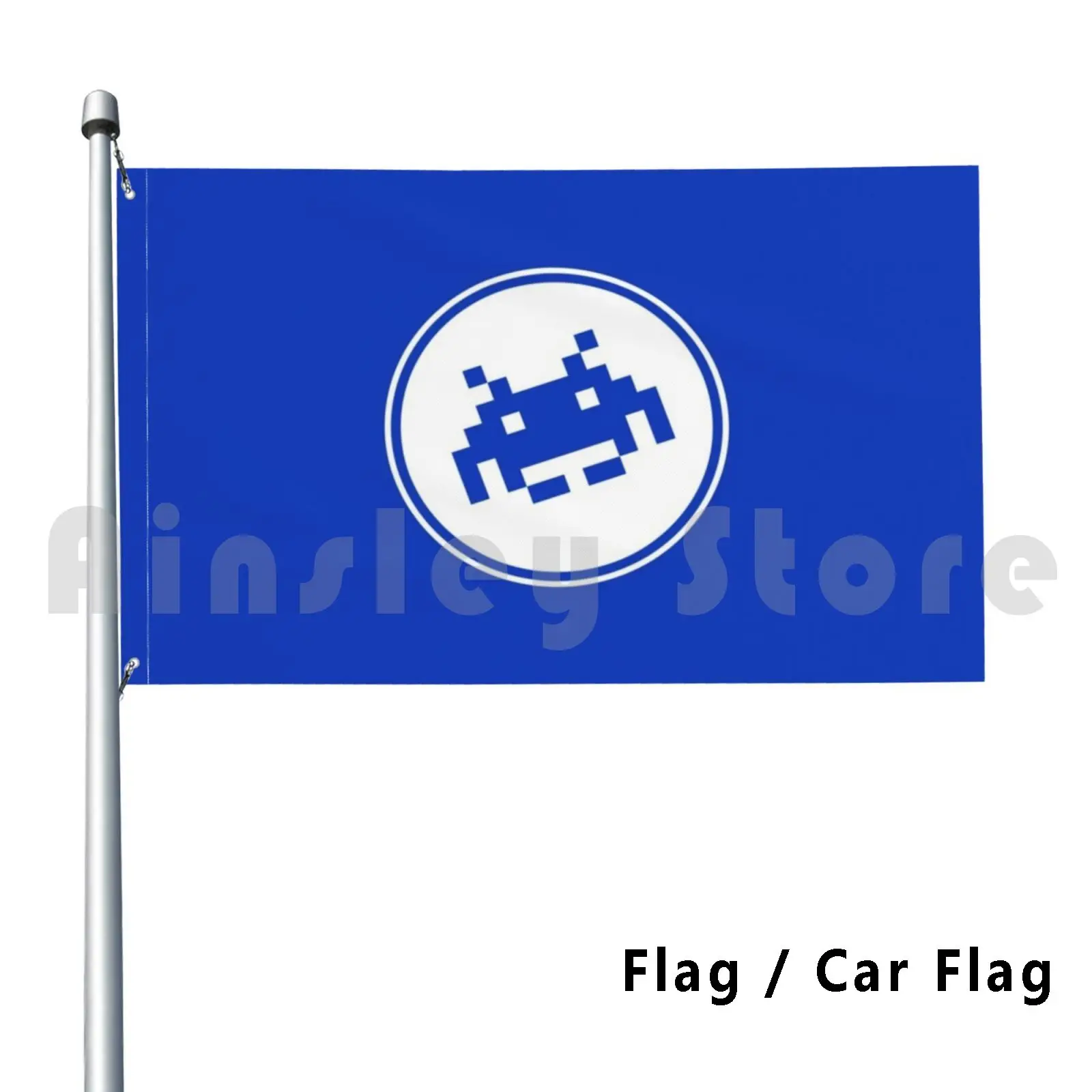 Space Invader Retro Video Game Icon Outdoor Decor Flag Car Flag Space Invader Videogioco Taito Vintage