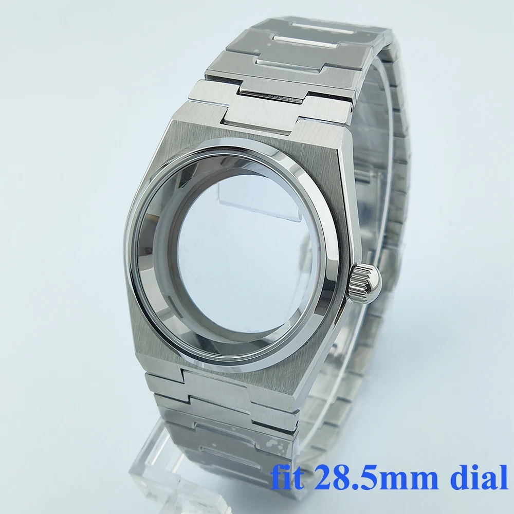 40 مللي متر ساعة حافظة nh35 حافظة الياقوت الزجاج ا...