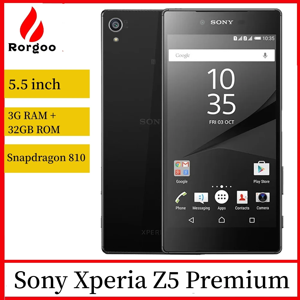 Châssis Central Pour Sony Xperia Z5 Premium (E6853) - Noir, Neuf En Emballage