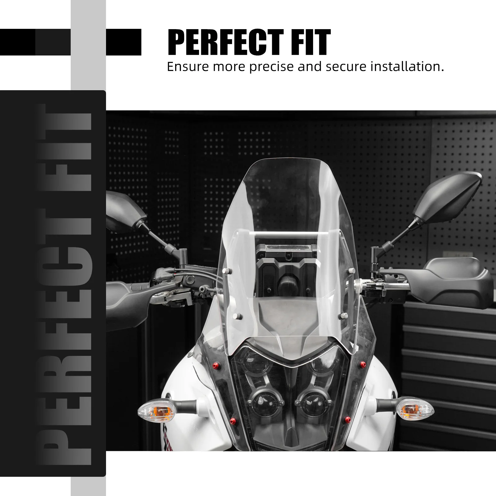 Für Yamaha Tenere 700 T700 XTZ 700 2019-2024 Windschutzscheibe Windschutzscheibe T7 TENERE 700 XTZ 700 Tenere 700 T700 Windabweiser Schutz – Detail 5