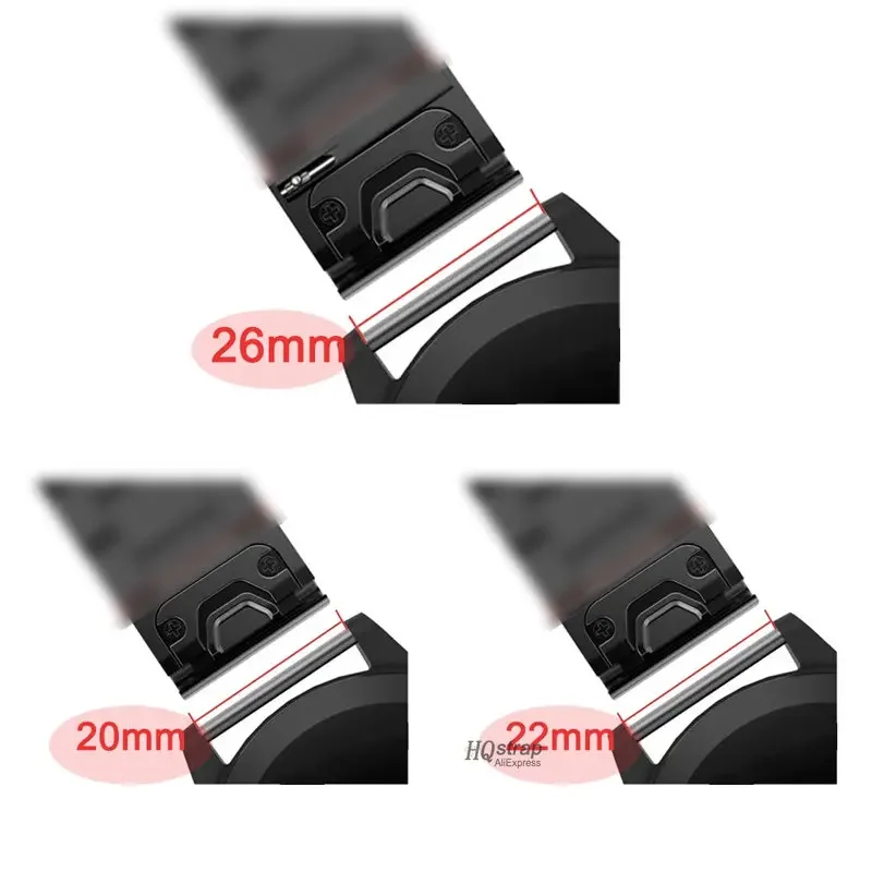 20/22/26mm High Quality Stainless Steel Band for Garmin 7X 6S Fenix 5 5X 5S Plus Vivoactive3 for Garmin Strap Metal Watch Band