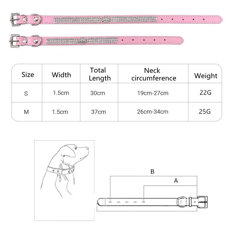 Pet Accessories Bling Cat Necklace Crown Bling Rhinestone Pet Dogs Cats Adjustable Puppy Dog Collar Mascotas Perros Accessorie