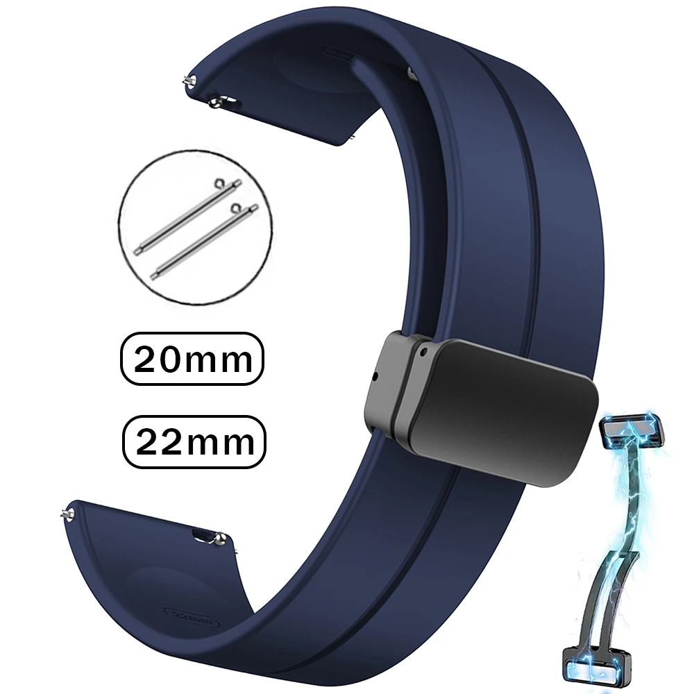 Magnetic Sports Watch Band, 20mm/22mm Strap