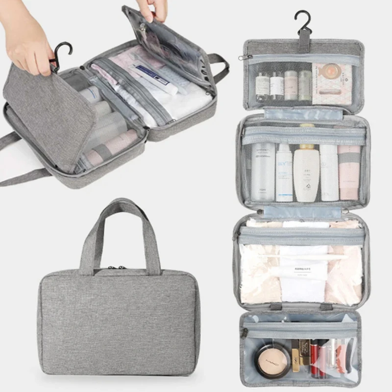 Travel Hanging Toiletry Bag Water-proof Cosmetic Storage Bag Bathroom Beauty Wash Accessory Towel Wet Dry Separated cosmetic bag cosmetic storage bag toiletry bag storage bag product storage bag