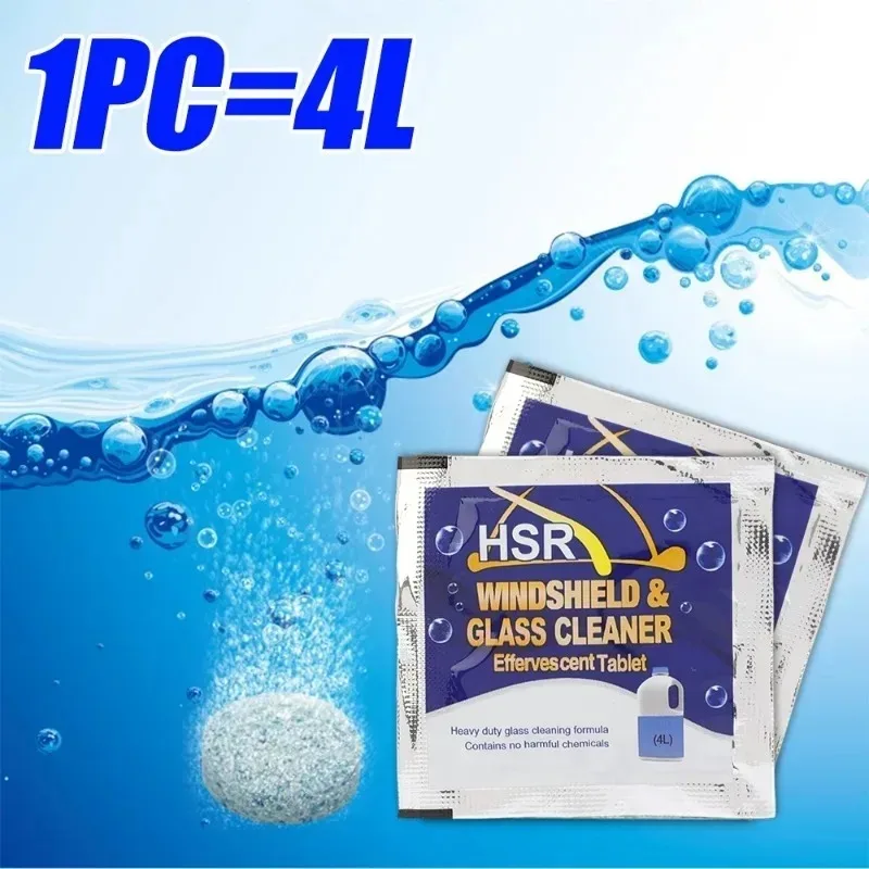 Windshield Washer Tablets Concentrated Effervescent Car Wash Tablets for Quick Cleaning Bug & Dirt Remover Car Care Essentials