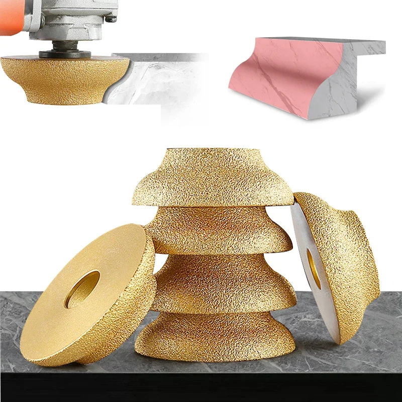 

75*20mm Brazing Diamonds Marble Stone Granite Tile Edging Disc Angle Grinder Grinding Wheel Hand Profile Wheel 20/25mm Thickness
