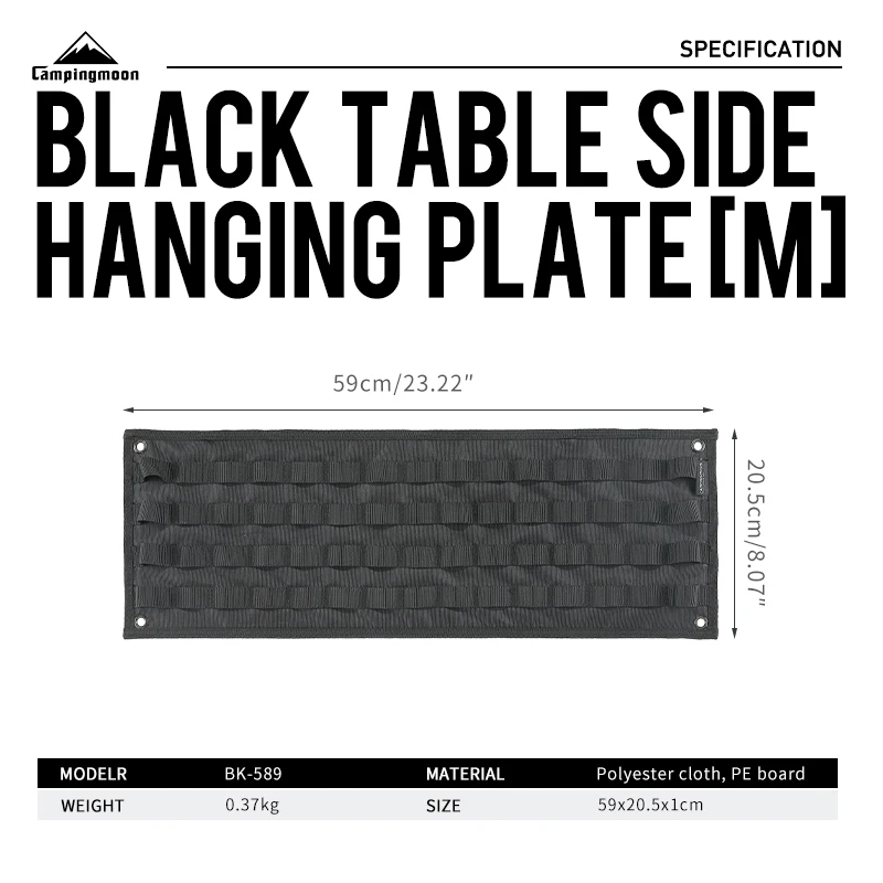 CAMPINGMOON Wear-resistant adjustment Outdoor Travel folding camping table side hanging plate outdoor camping storage bag