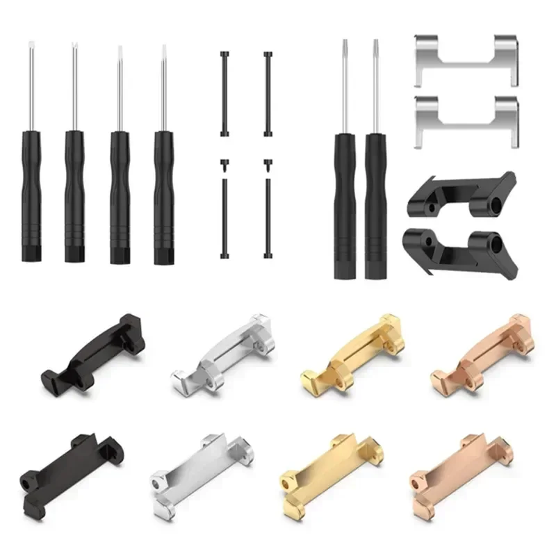 Enhanced Metal Connector with Tool for Smartwatch Strap Adapter