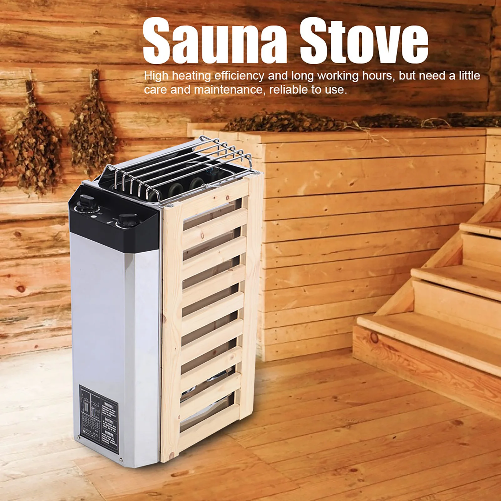 3KW Sauna Stove Internal Control Type Stainless Steel Sauna Stove Heater Heating Tool for Sauna Room 5