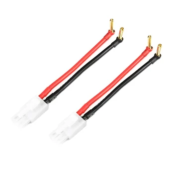 Sabf4466226da4cc9a7e8f7feb5a877a0Y.jpg Adaptateur de prise mâle Tamiya vers 90 ° 4.0mm 18mm, connecteur plaqué or, câble de charge 12awg 10cm pour chargeur de batterie Lipo