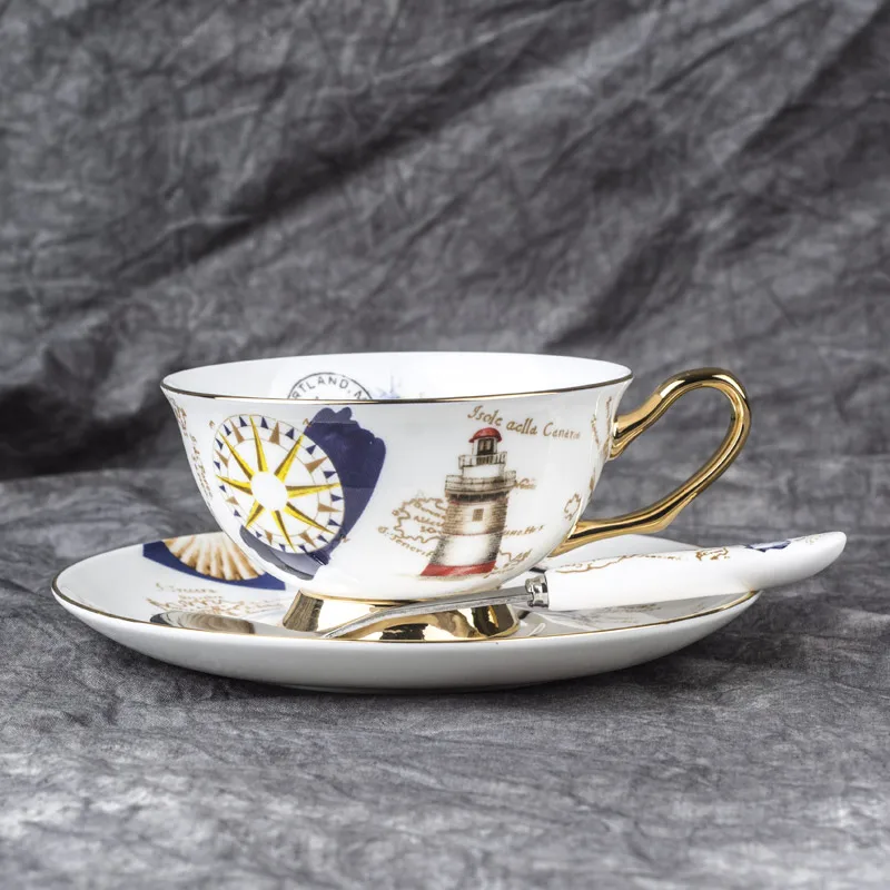 

European Ceramic Coffee Cup Set Creative English Coffee Cup Ceramic Red Tea Cup Afternoon Tea Cup