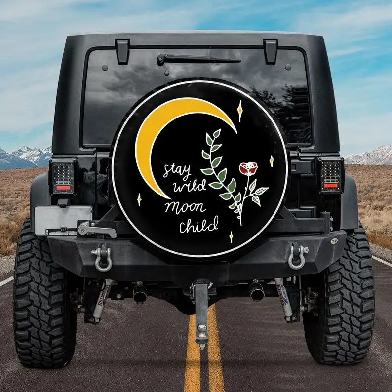 

Stay Wild, Moon детская запасная крышка для автомобиля, автомобильные аксессуары, индивидуальный дизайн