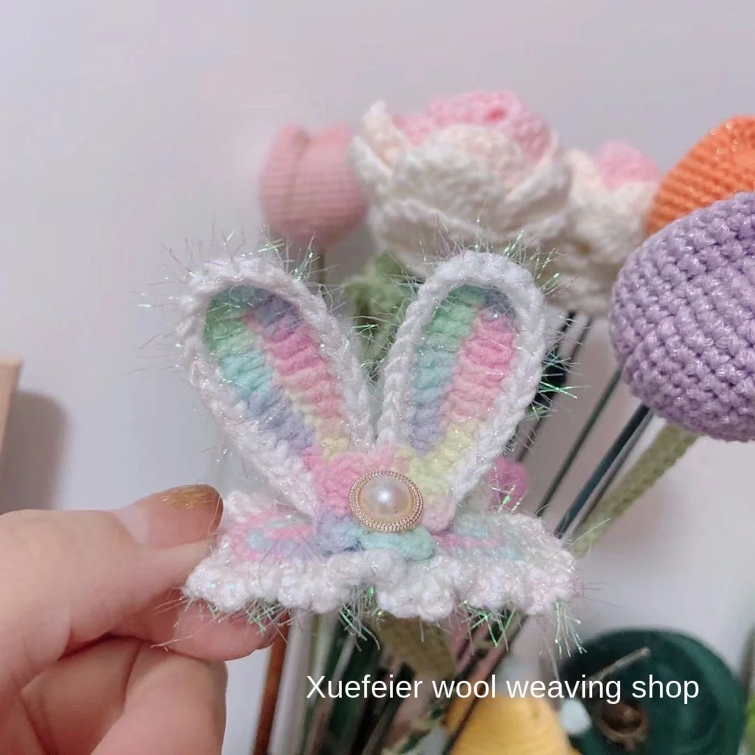 50g/Ball Colourful Glass Silk Yarn Wool Hand Knitting Cord DIY Handcraft Doll Sweater Hat Bag Making Crochet Thread 3