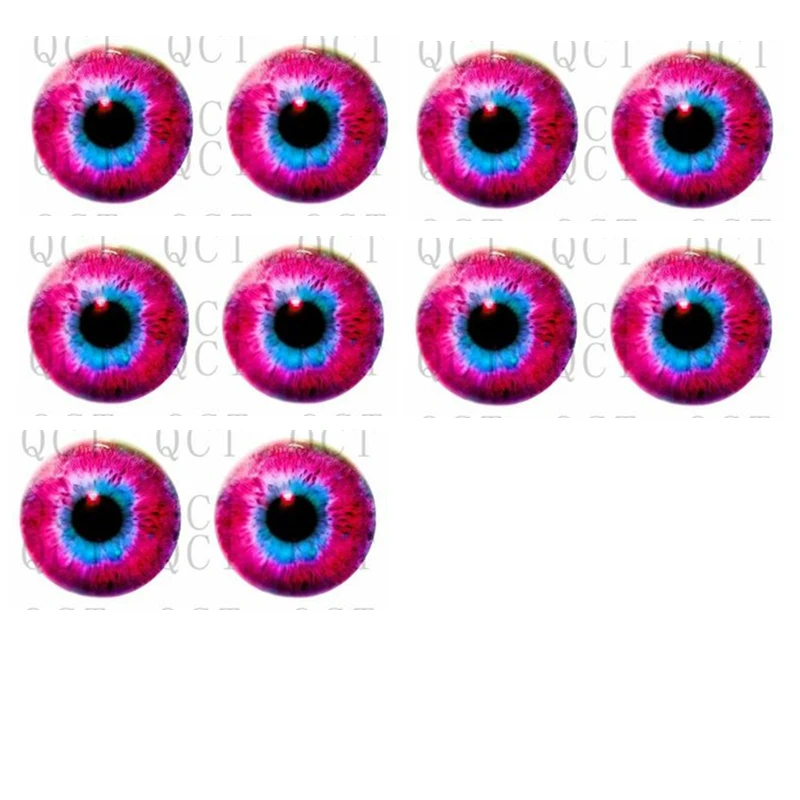 100 Pcs 6/8mm Glass Doll Eyes DIY Crafts Eyeballs For Dinosaur Cat Animal Eyes  Doll