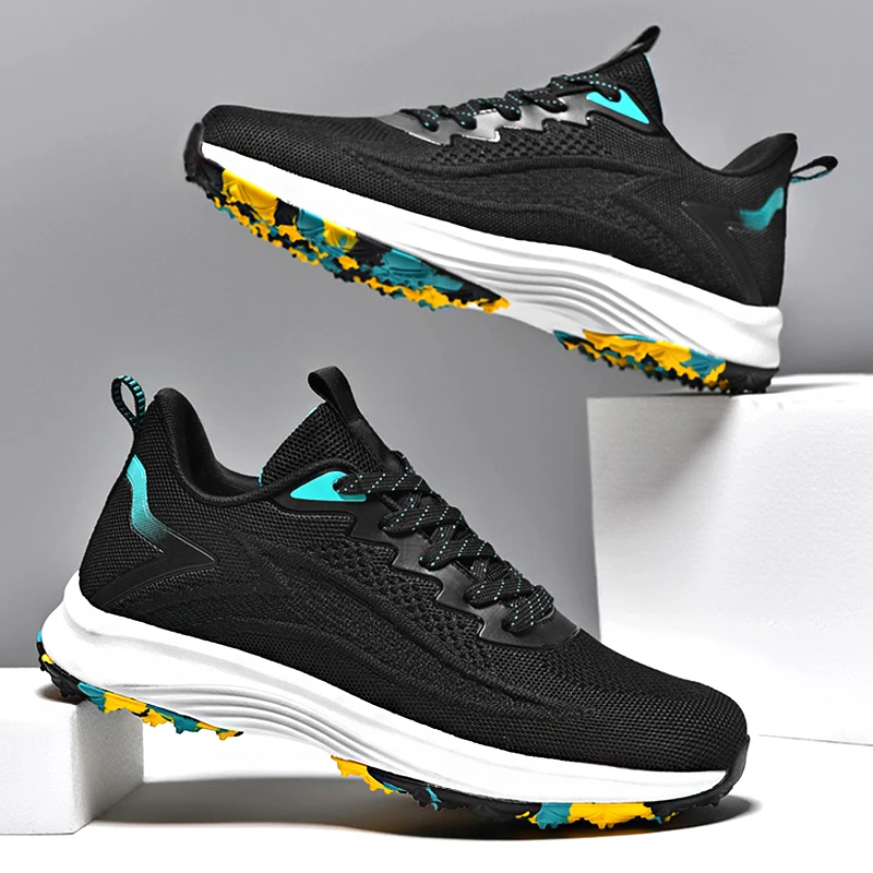 New Mesh Men Running Shoes Breathable Outdoor Sports Shoes Lightweight Sneakers For Men Comfortable Athletic Training Footwear