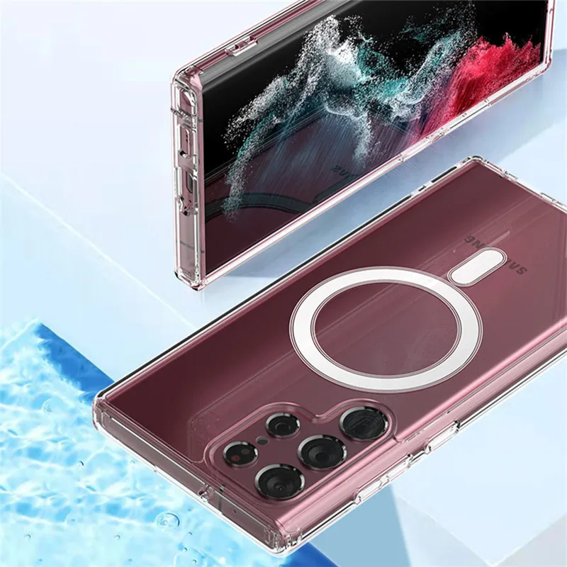 Nuova Custodia Per Telefono Pieghevole Samsung Per Galaxy Samsung Z Fold 3 Custodia Magnetica In Acrilico + Tpu Per Galaxy Z Fold 4