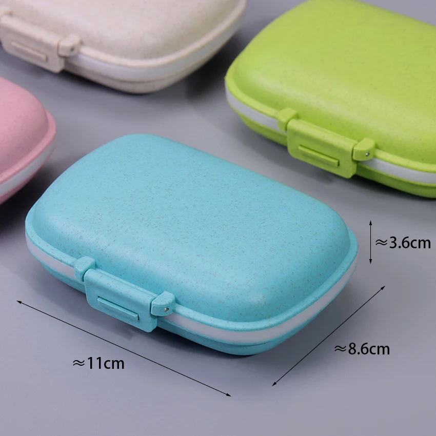 Mini boîte à pilules de rangement scellée en acier inoxydable étanche pour l'extérieur et les voyages (petite taille