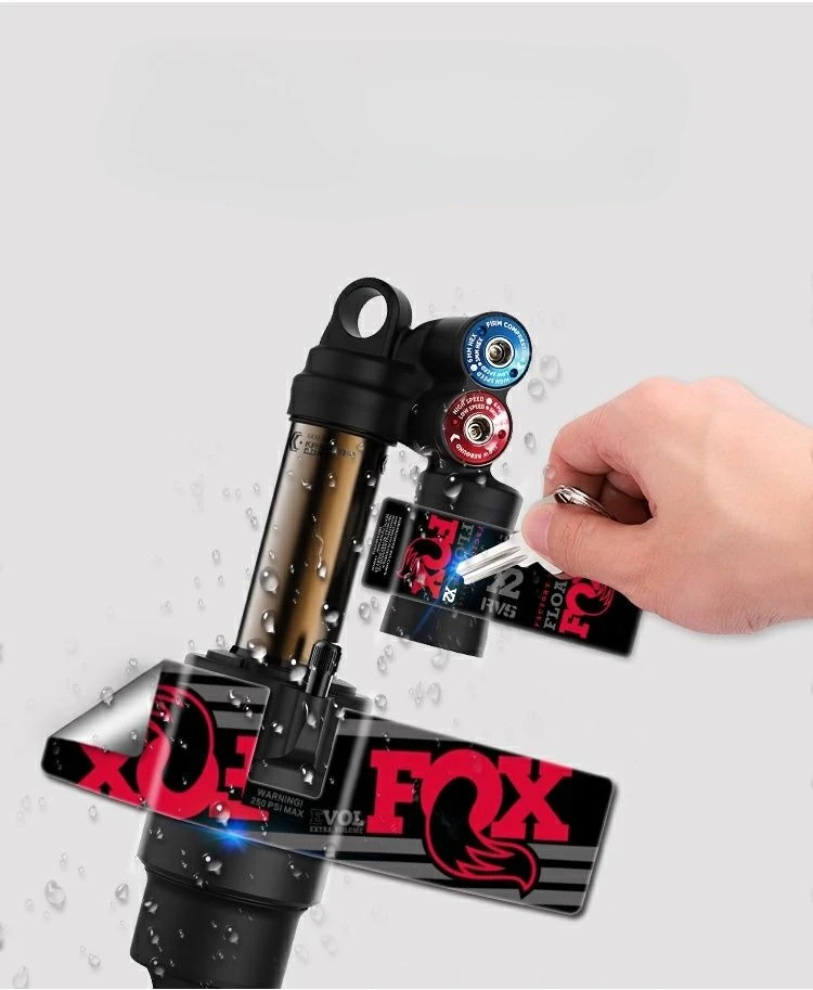 Fox Float X2 Heckstoßstangen-Aufkleber DH Downhill Mountainbike Hinterradfederung Aufkleber Fox Bike Sticker Fahrrad Reflektoraufkleber – Detail 12