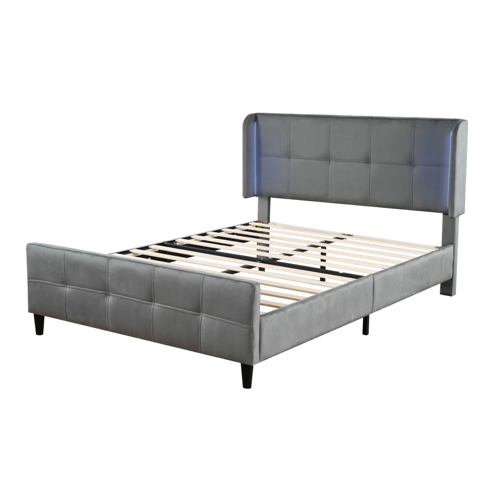 Gray Bed