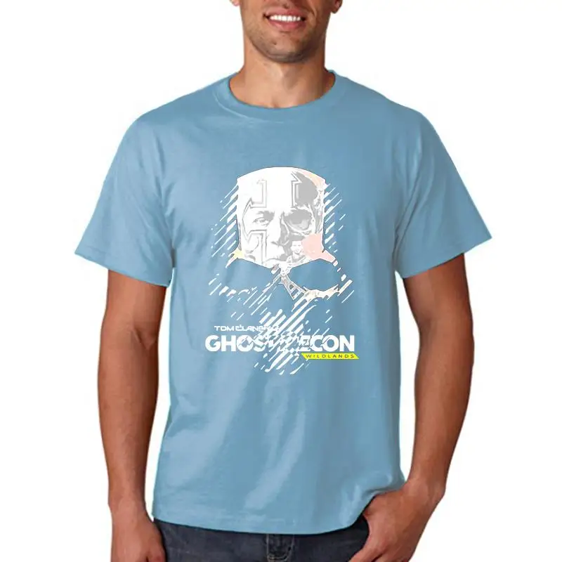 T-Shirt Stampata Superiore Girocollo Manica Corta T-Shirt Casual Tom Clancys Ghost Recon Wildlands