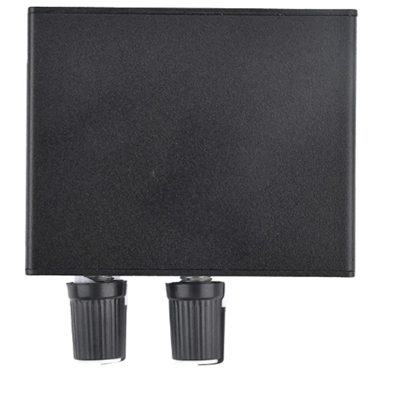 AU-202 2 Input 2 Output Stereo Mixer Audio Distributor Headphone amplifier External Power AMP Volume Alone Control