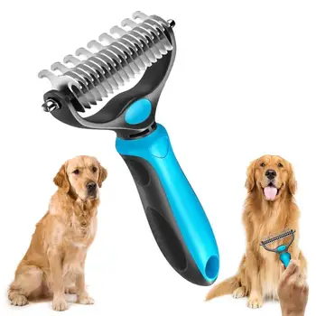 Stainless Pet Deshedding And Grooming Brush 1