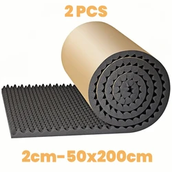 Acoustic Soundproofing Insulation for Cars - Self - Adhesive, Waterproof, Noise Reduction Material (2PCS - 200x50x2cm)