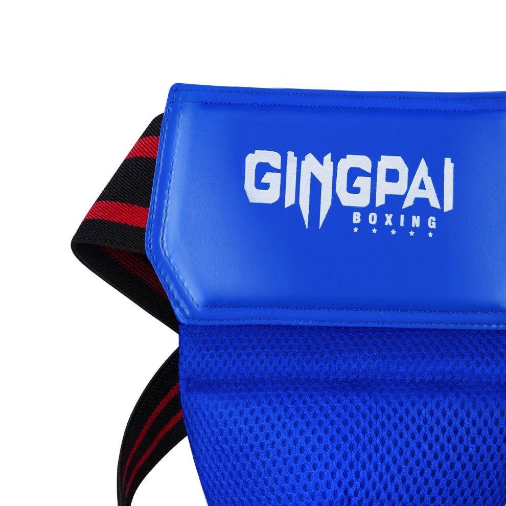 Rot Blau Schwarz MMA Kickboxen Sport Schrittschutz Herren Kinder Taekwondo Sanda Trainingsschutz Suspensorium Tiefstütze unten – Detail 9