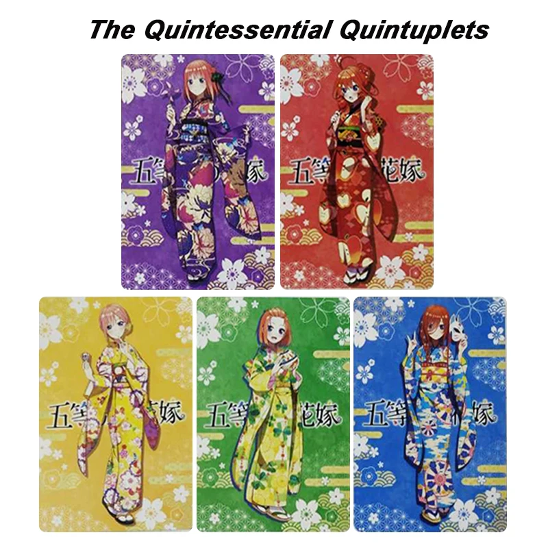 

DIY 5pcs/set The Quintessential Quintuplets Flash card Nakano Ichika Anime collection card Board game card toys Christmas gift