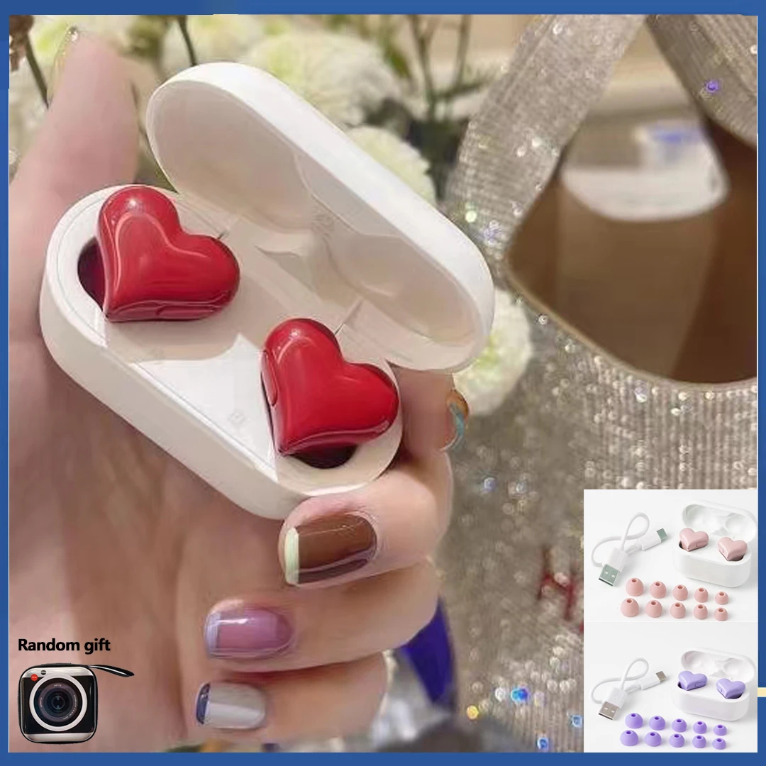 

Heart-shaped Women's Bluetooth Headphones Fashion High Quality Heart Gift Earphones Wireless Bluetooth Student Gaming Earphone