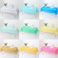 1pc Reusable Tablecloths BPA Free Plastic 137x183cm Dining Table Cover Cloth for Parties Picnic Camping Outdoor Disposable 2